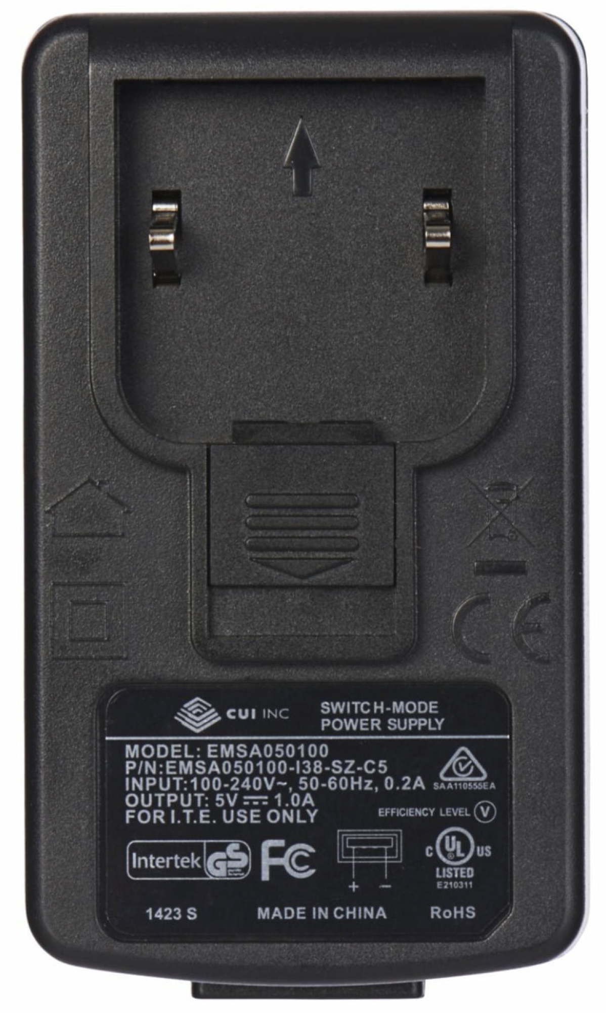 Preview: 3M™ PELTOR™ Netzteil für PELTOR™ Ladekabel FR08, USB-A Ladeanschluss, Multiport für EU/UK Stecker, 230V DC auf USB-A 5V