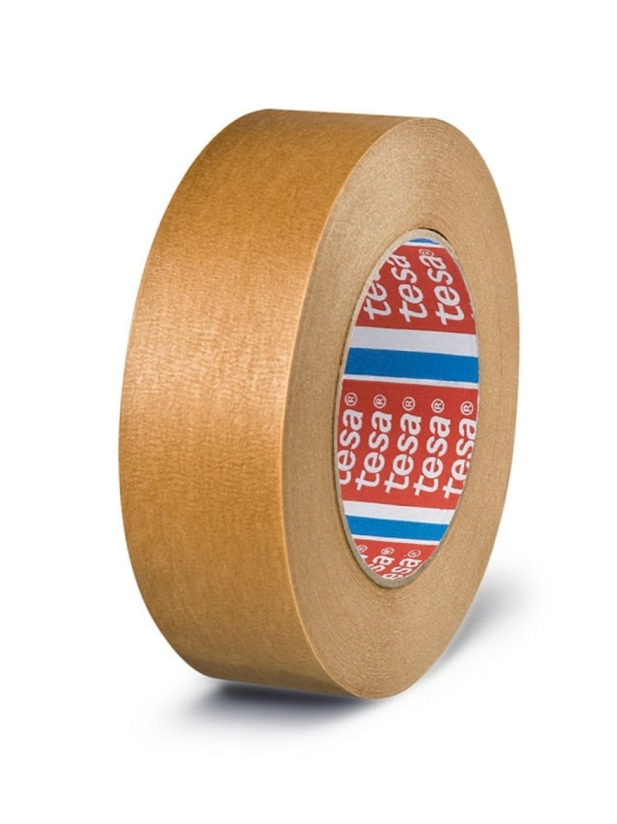 tesakrepp® 4341, 50 mm x 50 m, 0,19 mm, Hellbraun, PV 0, Papierabdeckband