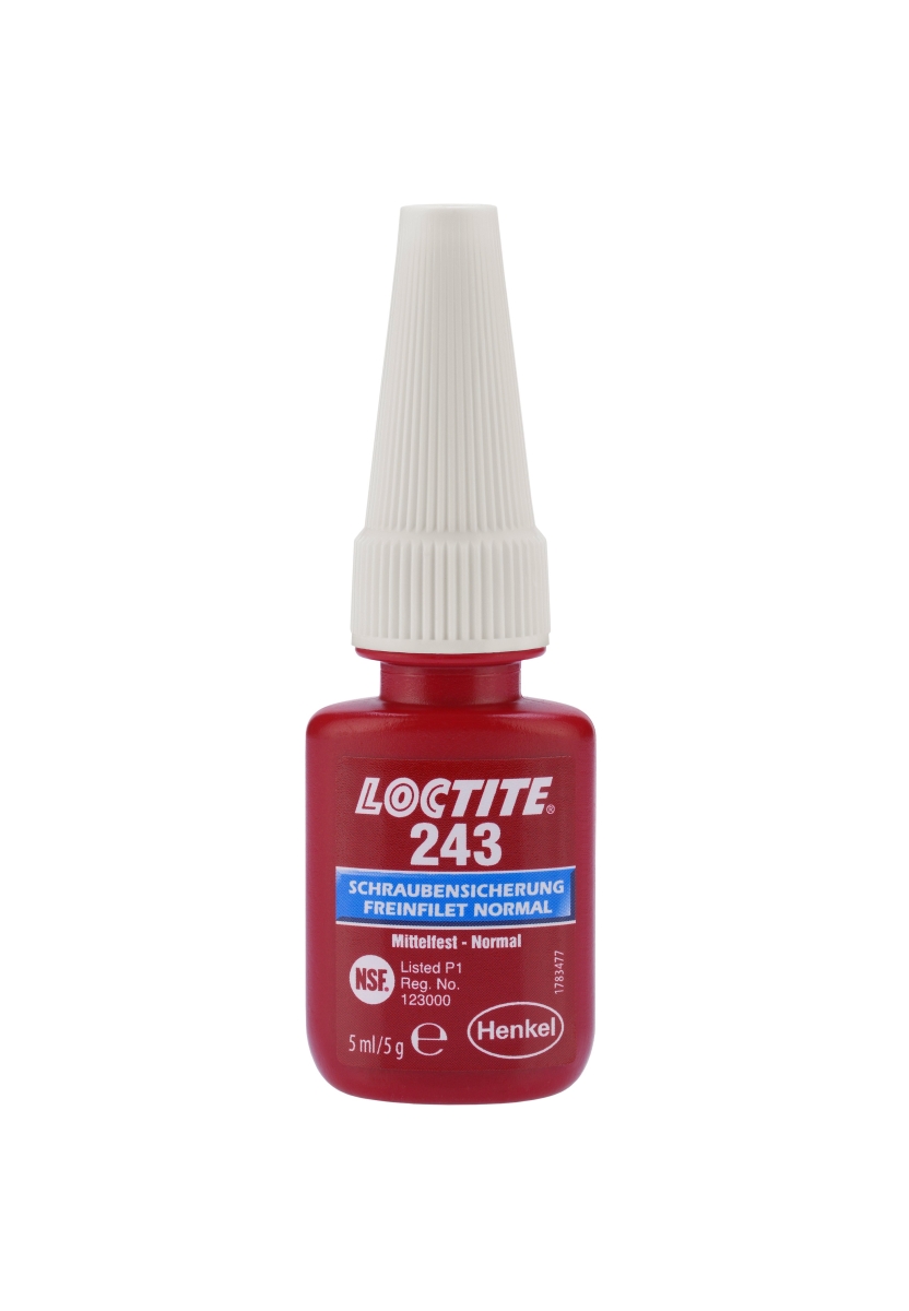 Henkel™ Loctite® Schraubensicherung 243, 5 ml, Blau, 1370555, Universell einsetzbar