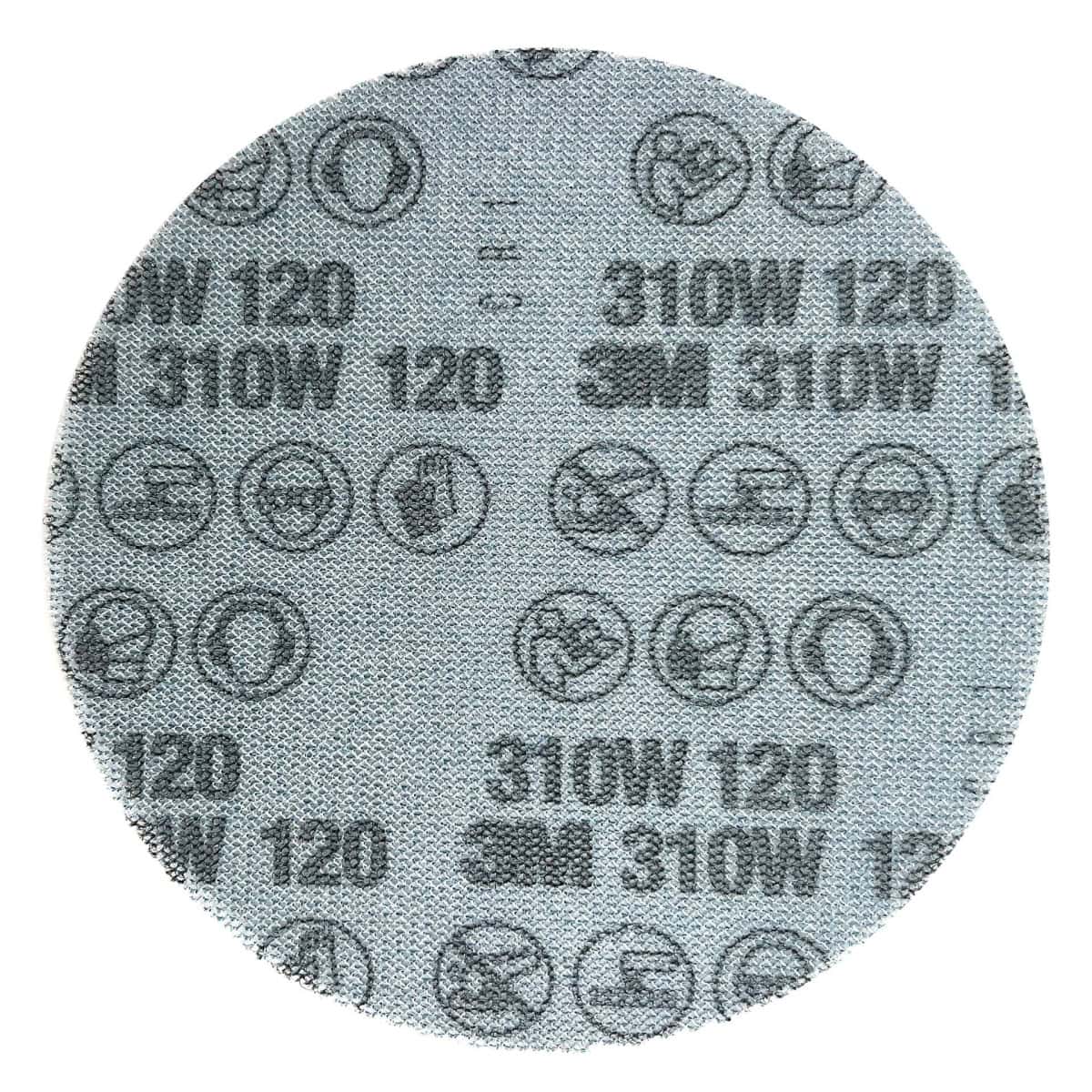 3M™ Xtract™ Cubitron™ II 310W 53295, Ø 150 mm, 120+, Ungelocht, 12.000 U/Min., Gitternetz, Kletthaftend, Schleifscheibe mit Präzisions-Keramikkorn
