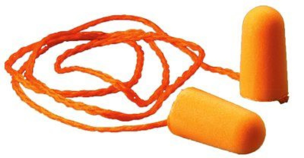 3M™ 1110, SNR = 35 dB, 100 Paar pro Karton, Gehörschutzstöpsel mit Kordel