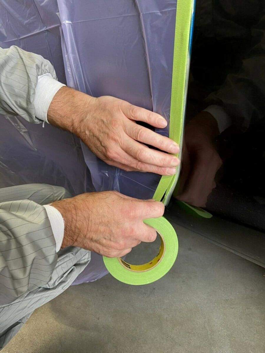 3M™ Scotch® Abdeckband 233+, 36 mm x 55 m, 0,17 mm, Grün, Rückstandsfrei, Universal Kreppabdeckband, Beliebt für Autoreparatur
