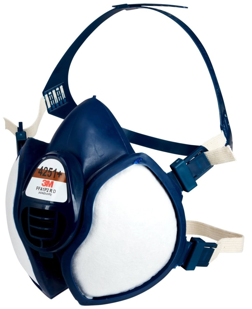 3M™ 4251C1, Komplett Halbmaske 4251+, FFA1P2 R D, Wartungsfrei & Gebrauchsfertig, Einzelhandels Packung mit EAN Label