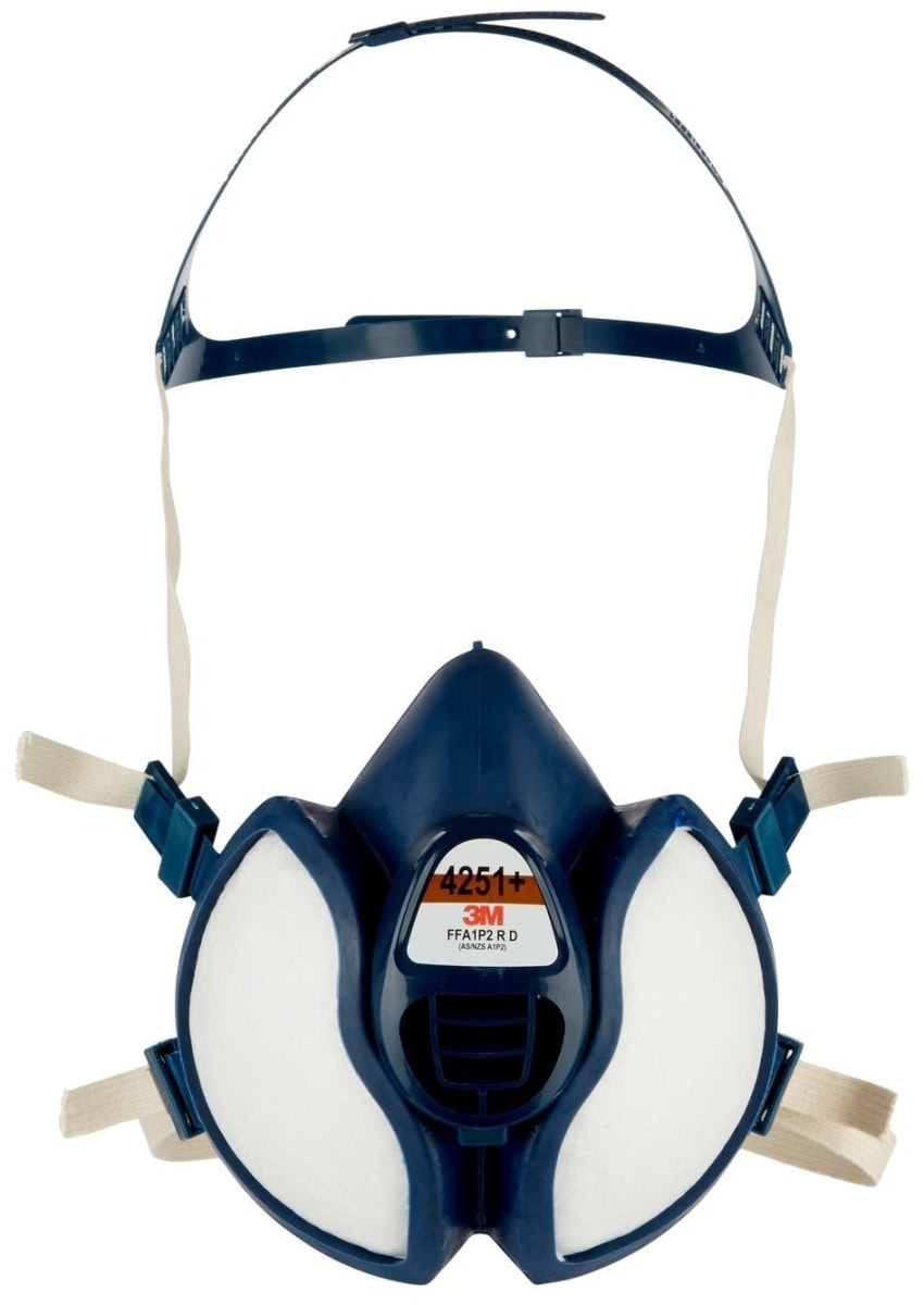 3M™ 4251C1, Komplett Halbmaske 4251+, FFA1P2 R D, Wartungsfrei & Gebrauchsfertig, Einzelhandels Packung mit EAN Label