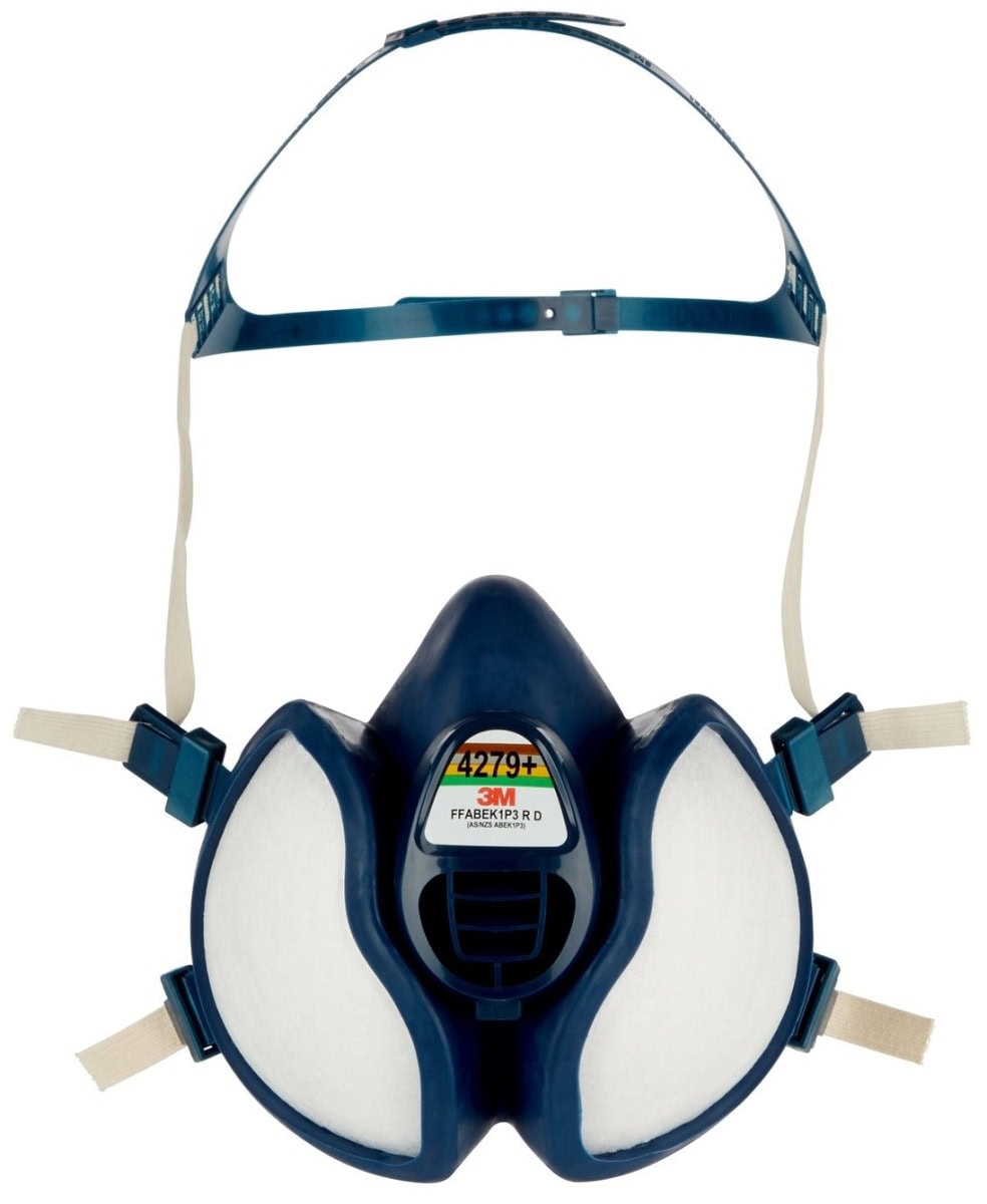 3M™ 4279C1N, Komplett Halbmaske 4279+, FFABEK1P3 R D, Wartungsfrei & Gebrauchsfertig, Einzelhandels Packung mit EAN Label