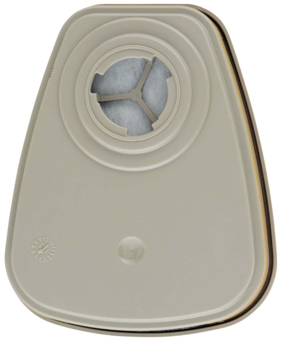 3M™ Gase- & Dämpfefilter 6059, ABEK1 R, Bajonett-Klick Filteranschluss, Filter gegen organische, anorganische, saure Gase & Dämpfe + Ammoniak und org. Ammoniakderivate