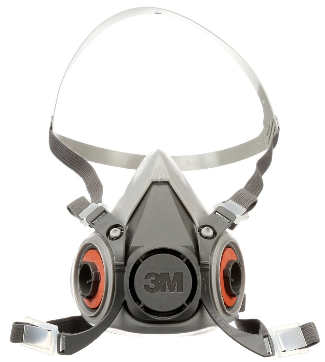 3M™ Gasmaske / Halbmaske 6200M, Größe M, Bajonett-Klick Filteranschluss