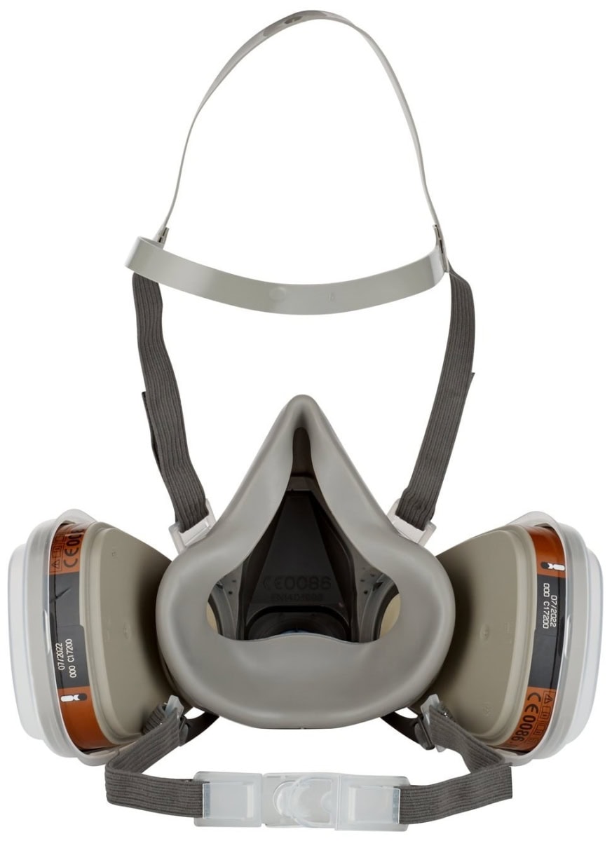 3M™ 6223M, Größe M, Atemschutzmaskenset 6200M mit A2P3 R Filterset, Bajonett-Klick Filteranschluss