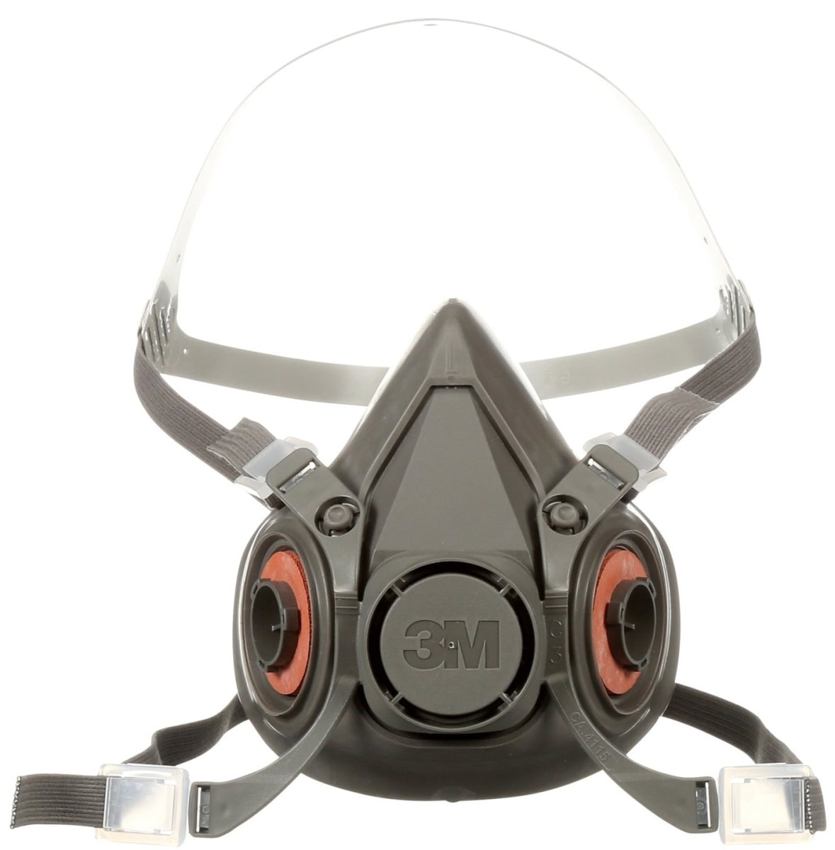 3M™ Gasmaske / Halbmaske 6300L, Größe L, Bajonett-Klick Filteranschluss