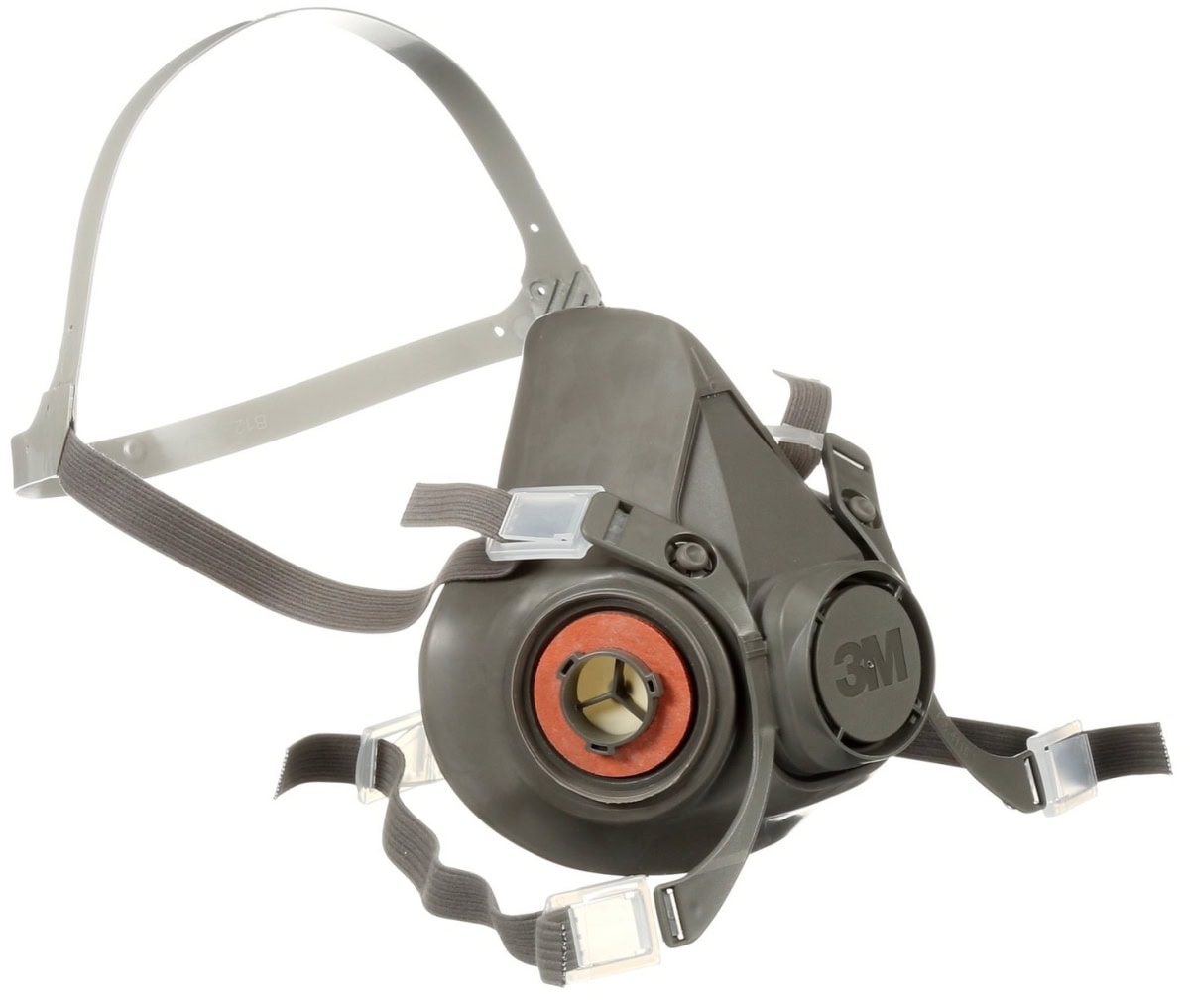 3M™ Gasmaske / Halbmaske 6300L, Größe L, Bajonett-Klick Filteranschluss