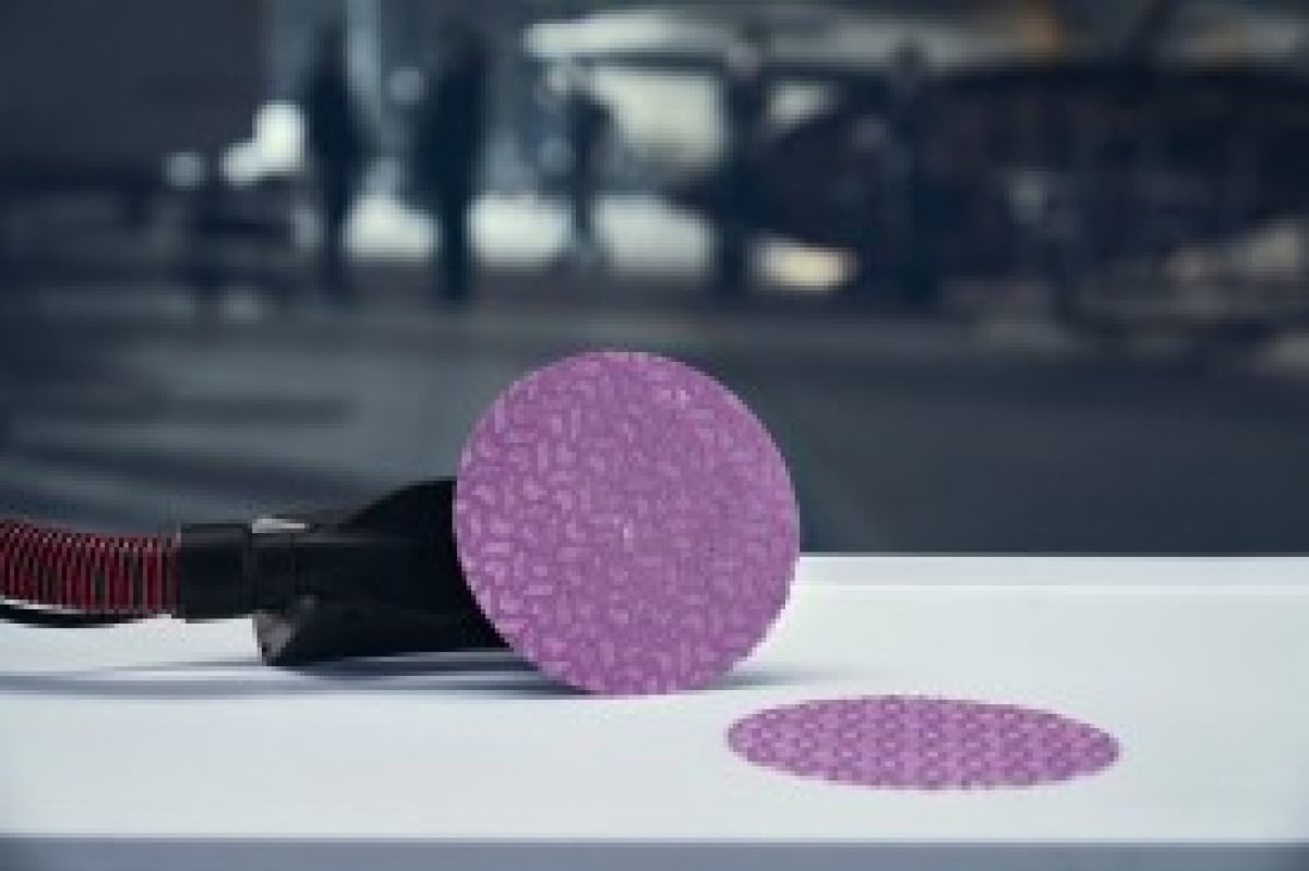 3M™ Xtract™ Cubitron™ II 710W 39083, Ø 150 mm, P180+, 12.000 U/Min., Gitternetz, Kletthaftend, Premium Schleifscheibe mit Präzisions-Keramikkorn
