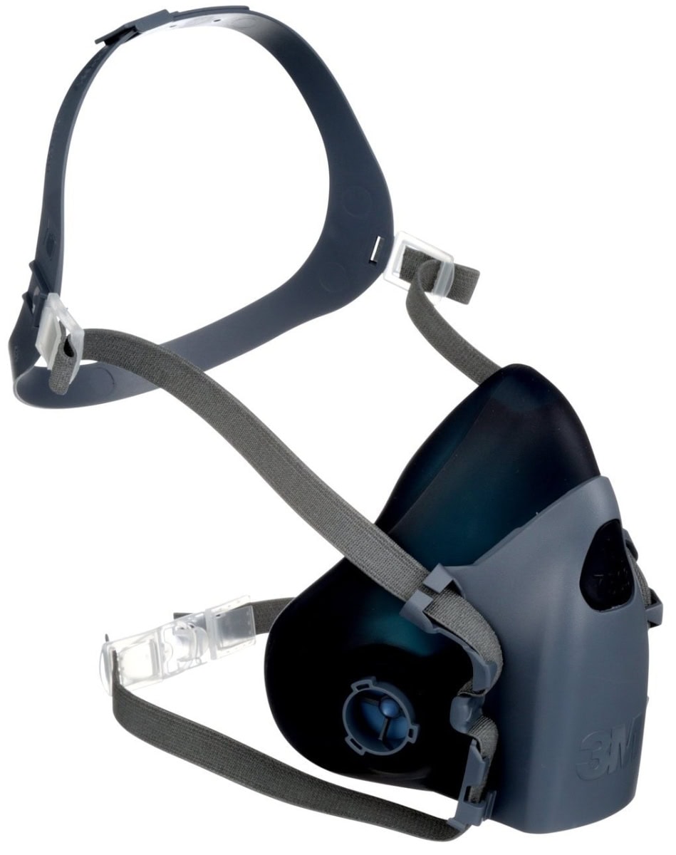 3M™ Gasmaske / Halbmaske 7503, Größe L, Bajonett-Klick Filteranschluss