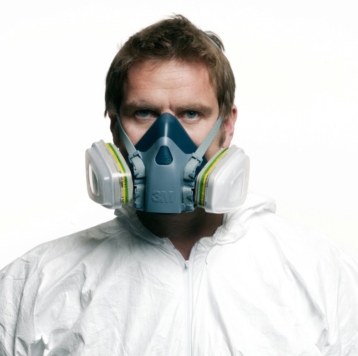 3M™ Gasmaske / Halbmaske 7503, Größe L, Bajonett-Klick Filteranschluss