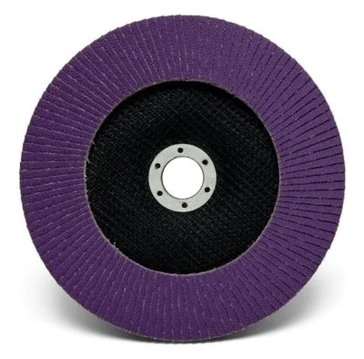 3M™ 769F 52013, Ø 180 mm x ø 22,23 mm, 40+, 8500 U./Min., Typ 29 Konisch, Fächerschleifscheibe mit Präzisions-Zirkonkorund, Für Abtragsarbeiten