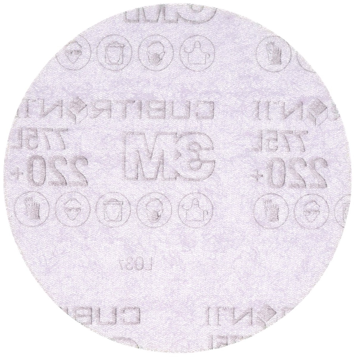 3M™ Cubitron™ II Hookit™ 775L 783244, Ø 75 mm, 220+, Ungelocht, Kletthaftend, Filmscheibe mit Präzisions-Keramikkorn
