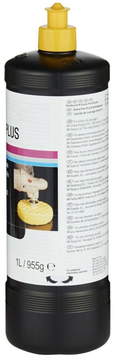 3M™ Perfect-It™ 80349, Extra Fine PLUS , 1 Liter, Hochglanz Maschinenpolitur für kratzfeste Klarlacke