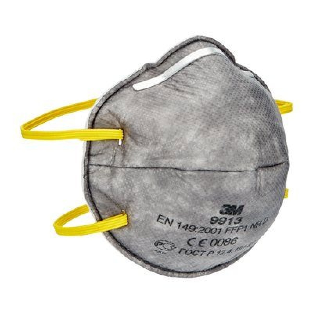 3M™ Geruchsschutzmaske 9913 FFP1 NR D, Spezialmaske gegen organische Gerüche unter Grenzwert, + Aktivkohle, Industrievariante