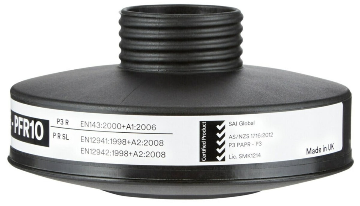 3M™ DT-Series™ DT-1235E BULK, Partikelfilter PFR10, P3 R D, Schwarz, 40 mm Rundfilteranschluss [NATO Standard], Filter gegen feste & flüssige Partikel, Großpackung