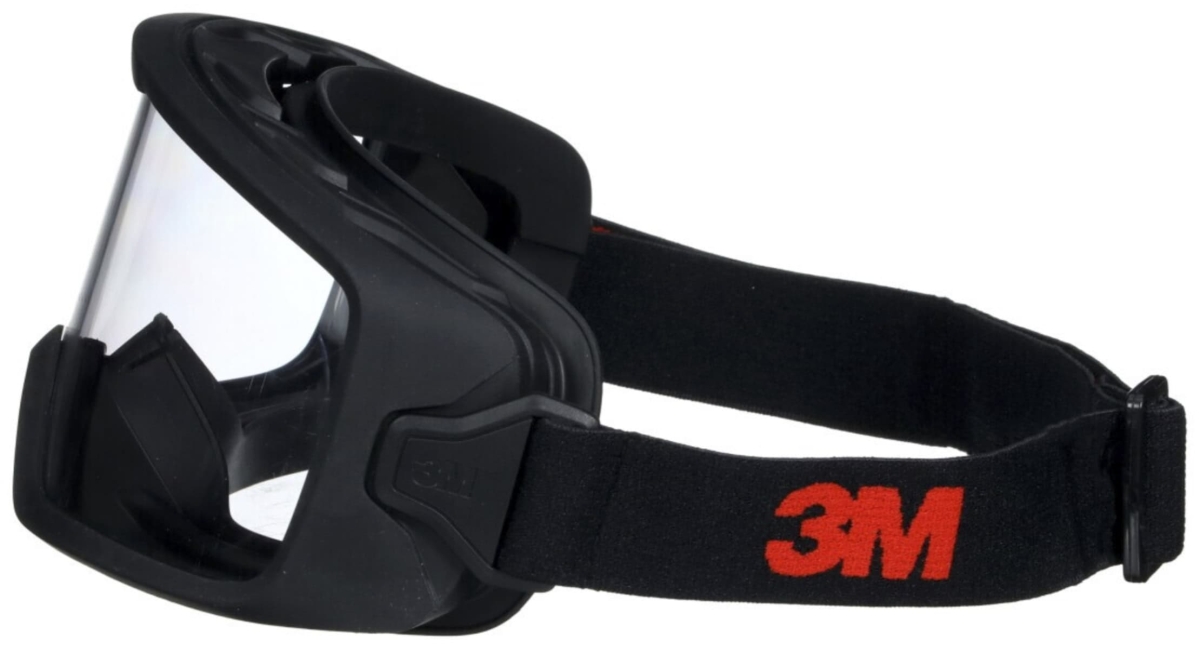 3M™ GoggleGear™ Schutzbrille GG3301-SGAF, Klar, Schlagfeste Polycarbonat Scheibe, Belüftet, Anti Kratz & Beschlags Beschichtung, UV Schutz, Zum Schutz gegen Flüssigkeitsspritzer & Partikel