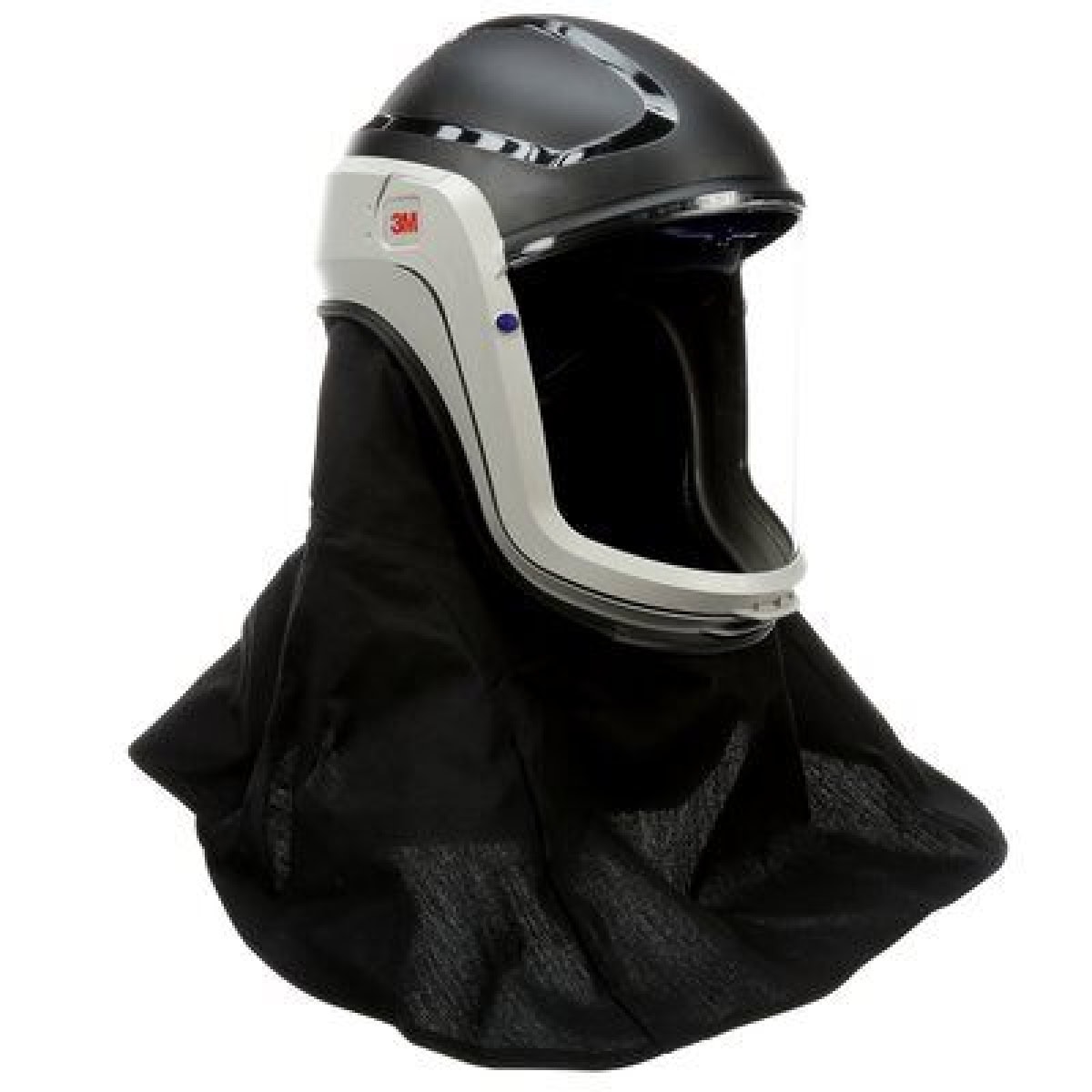3M™ Versaflo™ M-407 Visierhelm, TH3, Klar, Feuerfeste Abdichtung, Polycarbonat Visier, Integralvisierhelm mit schwer entflammbarer Hals-, Schulterabdeckung & Gesichtsabdichtung