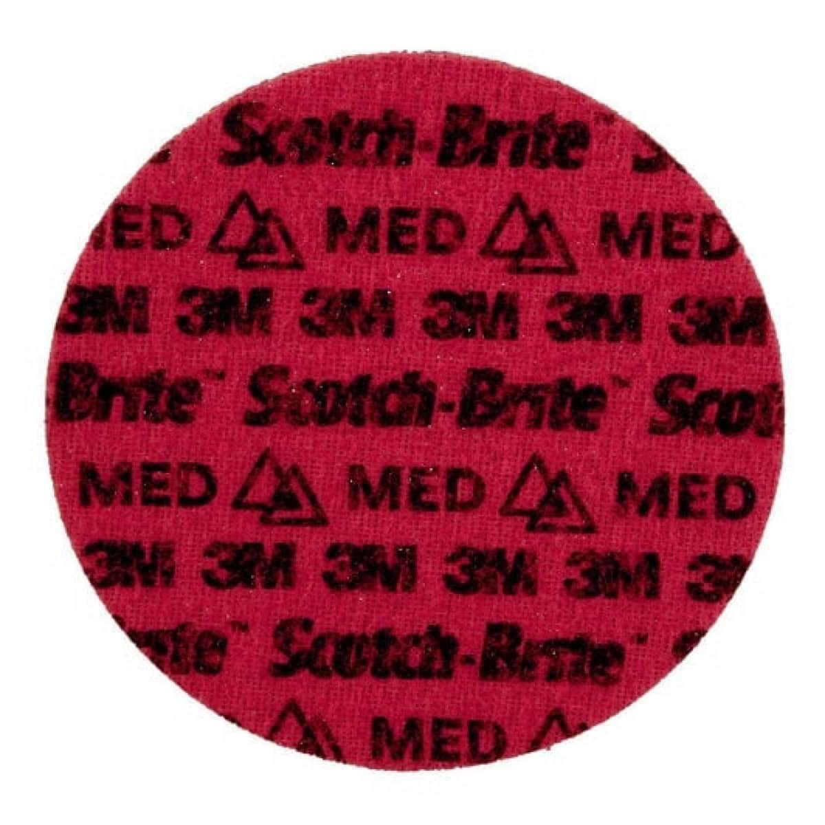 3M™ Scotch-Brite™ PN-DH PNDH4662, Ø 150 mm, P220 -280, K, Medium, Rot, 10.000 U./Min., Kletthaftend, Präzisions-Vliesscheibe ohne Zentrierloch, Für Abtrags- und Finisharbeiten