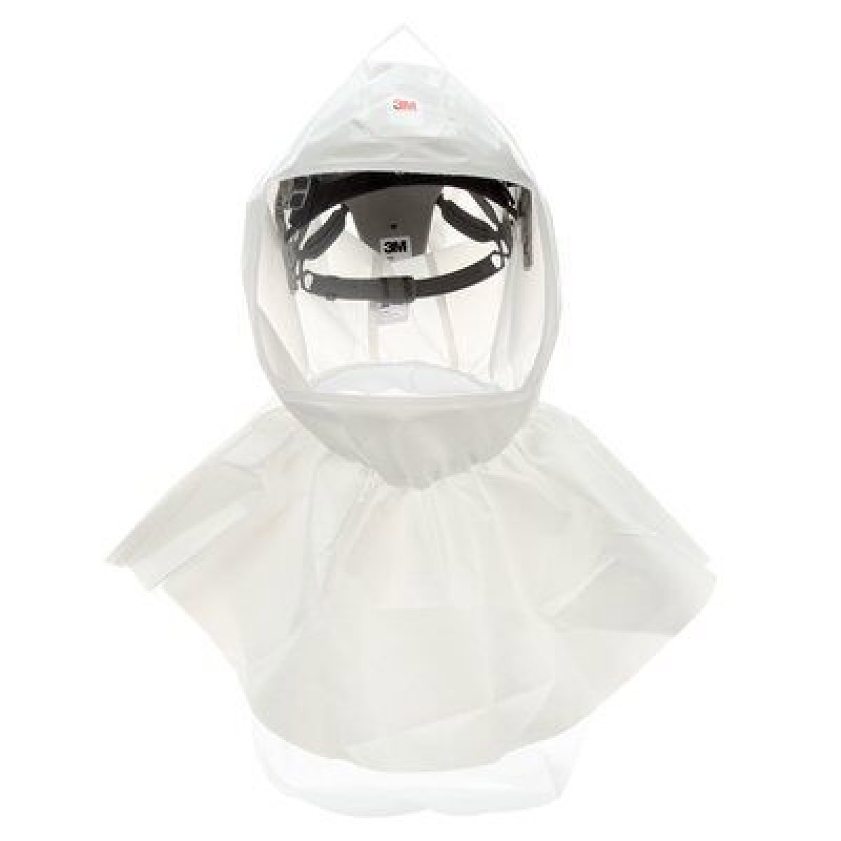 3M™ Versaflo™ S-657, Haube (PP), Visier (PETG), TH3, Weiß, Premium Mehrweg-Leichthaube, Starterpaket inkl. Kopfhalterung & Halsabdichtung