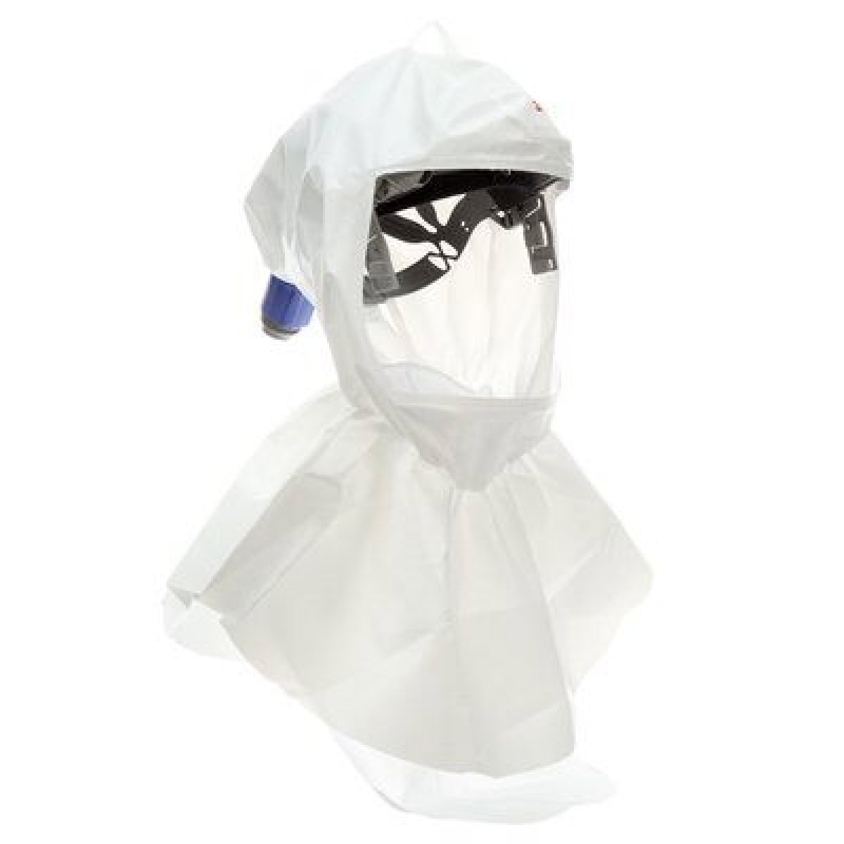 3M™ Versaflo™ S-657, Haube (PP), Visier (PETG), TH3, Weiß, Premium Mehrweg-Leichthaube, Starterpaket inkl. Kopfhalterung & Halsabdichtung
