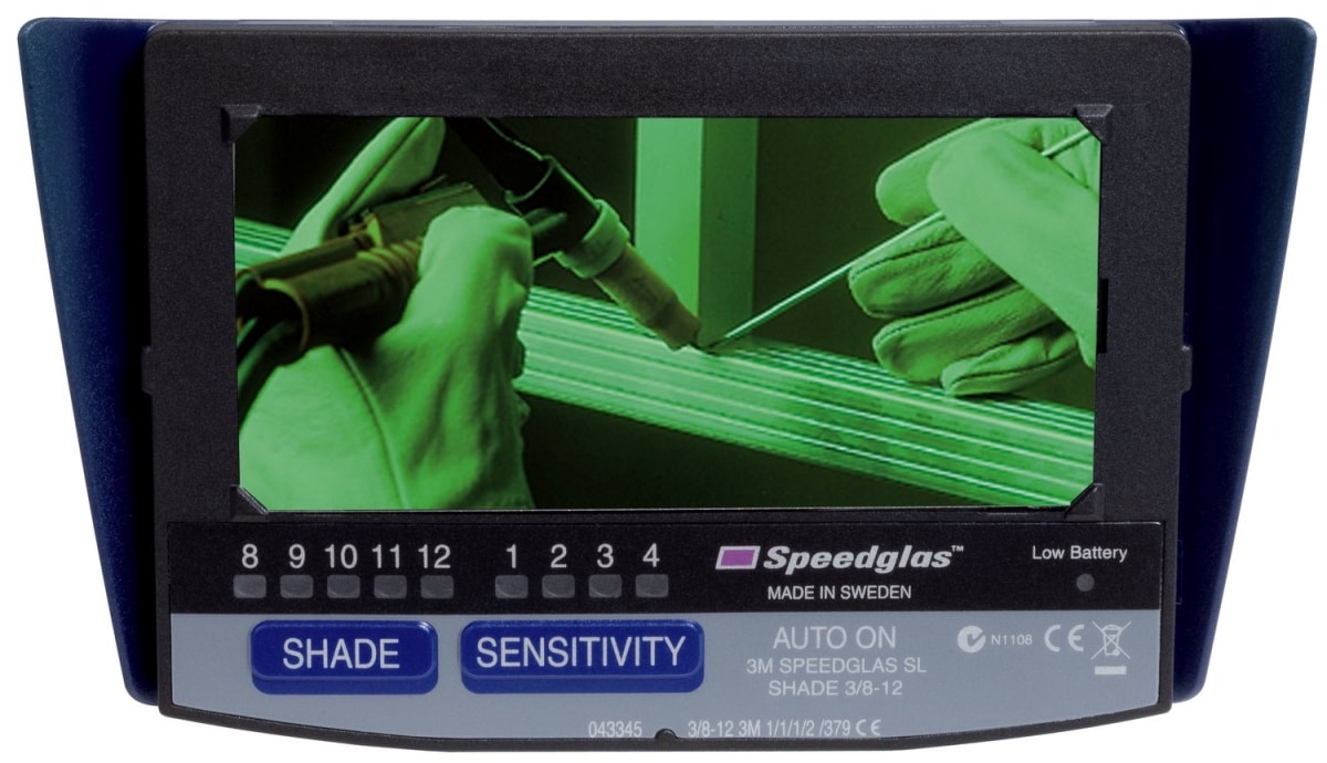 3M™ Speedglas™ SL mit SL Schweißfilter, H701120, Schweißmaske mit Kopfband, (SL / Super Leicht), Teile: [H701190 + H700020]
