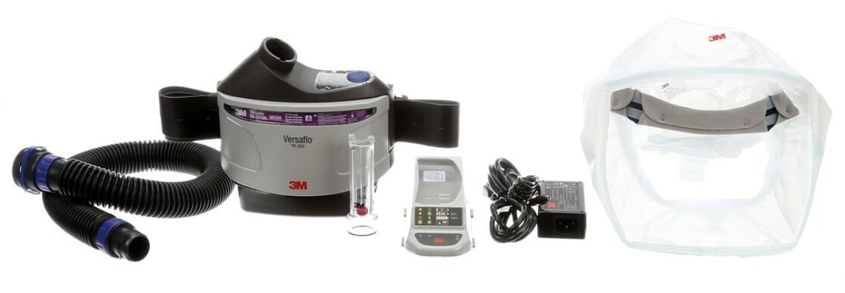 3M™ TR-300-HKS, TH3, Haube Größe S/M, Partikelschutz, Versaflo™ Gesundheitswesen Gebläse Atemschutz Set, Teile: [TR-315+, S-133S]