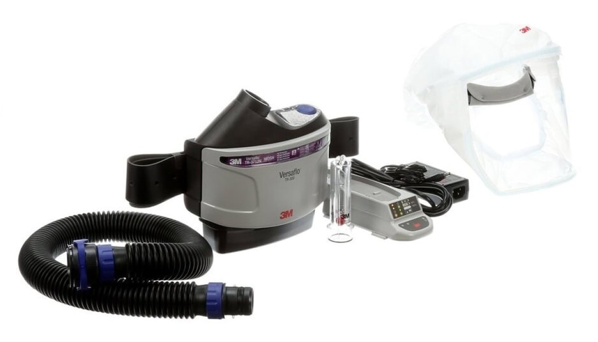 3M™ TR-300-HKS, TH3, Haube Größe S/M, Partikelschutz, Versaflo™ Gesundheitswesen Gebläse Atemschutz Set, Teile: [TR-315+, S-133S]
