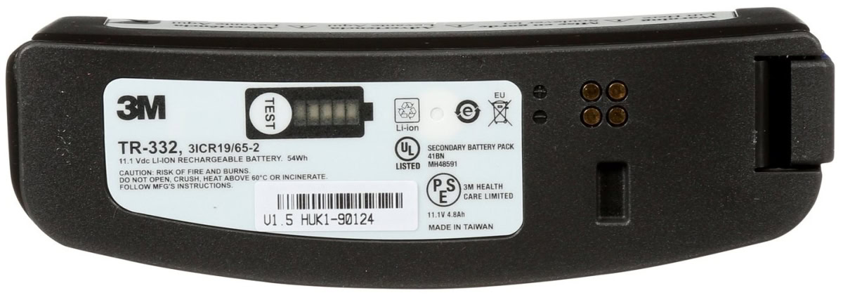3M™ Versaflo™ TR-332, Hochleistungsakku für TR-300+, 8 Stunden Laufzeit