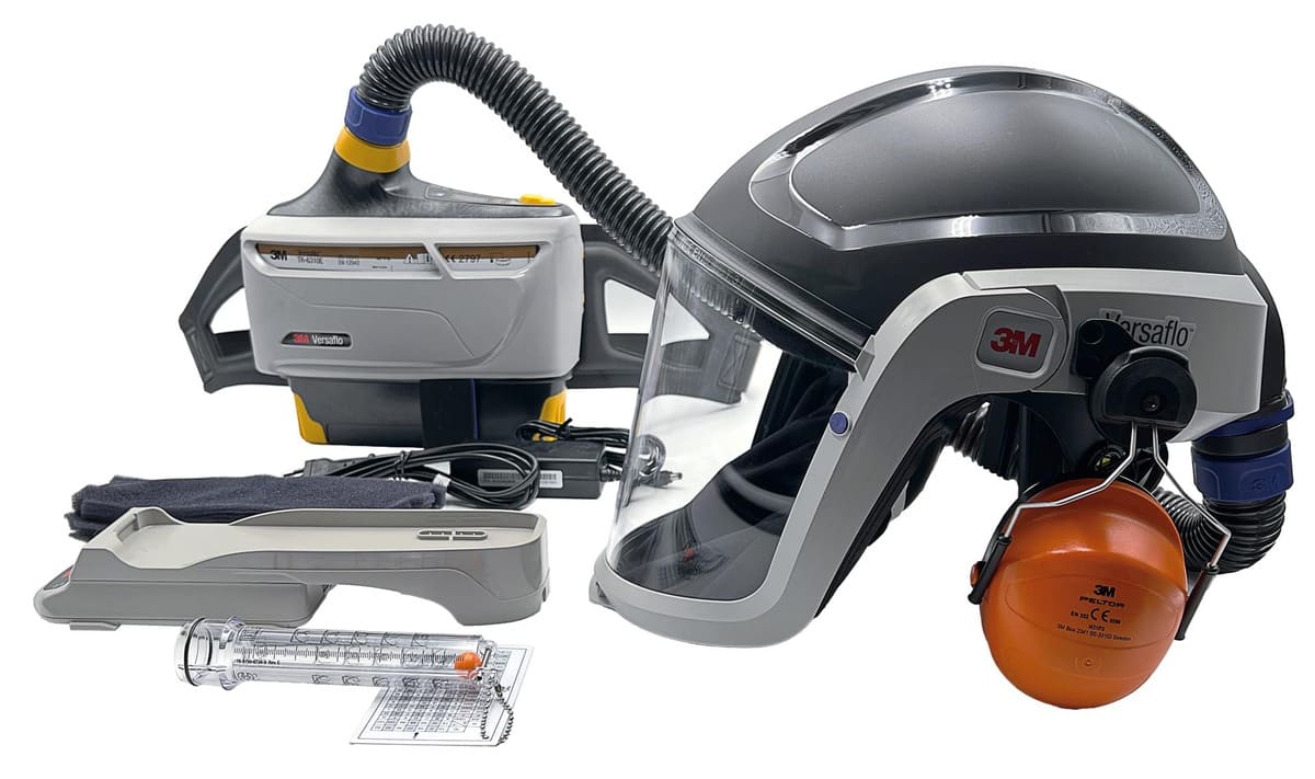 3M™ TR-800-HIK, TH3, Partikel- Gase- & Dämpfeschutz, EX-Schutz, Versaflo™ Schwer-Industrie Gebläse Atemschutz Set, Teile: [TR-819E, M-306, H31P3AF]