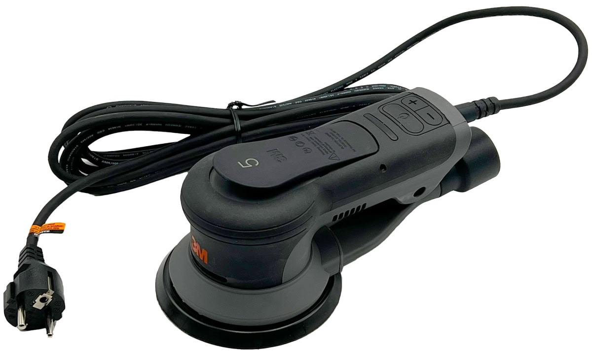 3M™ Xtract™ 88835, Elektro, Ø 125 mm, 5 mm Schleifhub, 5/16"-Gewinde, Zentralvakuum, 240V, 0,47 PS / 350 Watt, Externe Absaugung, Elektro Exzenterschleifer