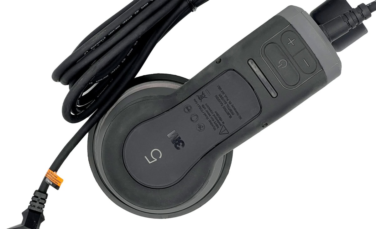 3M™ Xtract™ 88835, Elektro, Ø 125 mm, 5 mm Schleifhub, 5/16"-Gewinde, Zentralvakuum, 240V, 0,47 PS / 350 Watt, Externe Absaugung, Elektro Exzenterschleifer