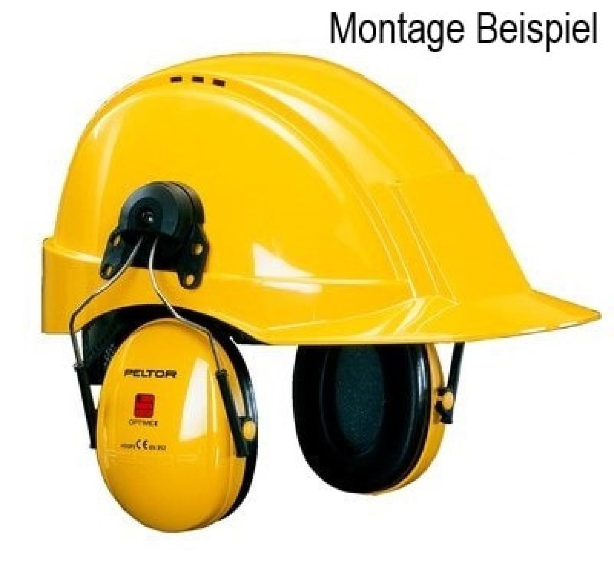 3M™ Peltor™ Optime™ I H510P3E, SNR = 26 dB, Gelb/Schwarz, Helmkapselgehörschutz für laute Arbeitsumgebungen