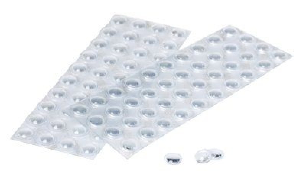 3M™ Bumpon™ SJ 5302 BL, Ø 7,9 mm, H: 2,2 mm, Transparent, Elastikpuffer mit A-20 Acrylat Klebstoff, Mini-Pack mit 80 Stück