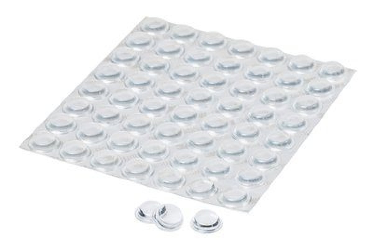 3M™ Bumpon™ SJ 5312 T BL, Ø 12,7 mm, H: 3,5 mm, Transparent, Elastikpuffer mit A-20 Acrylat Klebstoff, Mini-Pack mit 56 Stück