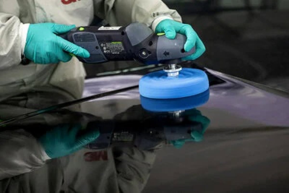 3M™ Ultrafina™ SE Anti-Hologramm-Politur 50388, Ø 150 mm, Genoppt, Blau, Polierschaumpad, 2 Stück pro Packung
