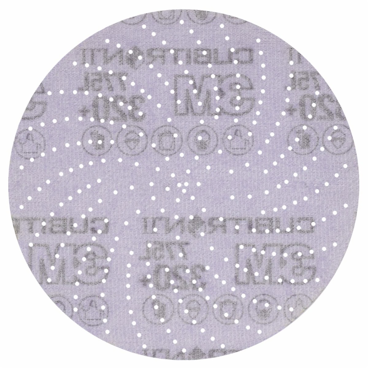 3M™ Cubitron™ II Hookit™ 775L 47081, Ø 125 mm, 320+, Multilochung, Kletthaftend, Filmscheibe mit Präzisions-Keramikkorn