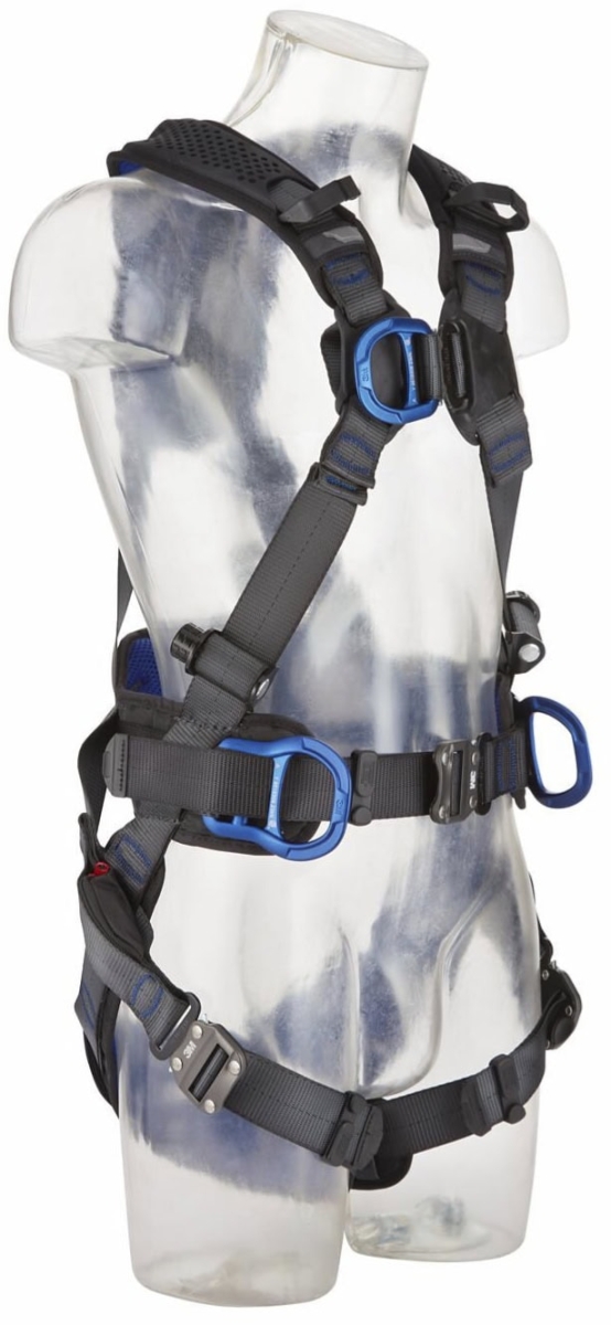 3M™ DBI-SALA® Komfort Auffang- und Positionierungsgurt XE200 1112729, Größe 1, Selbstsichernder Schnellverschluss, 2,9 Kg, Schwarz, X-förmiger Auffang- und Positionierungsgurt für komfortables Arbeiten in der Höhe