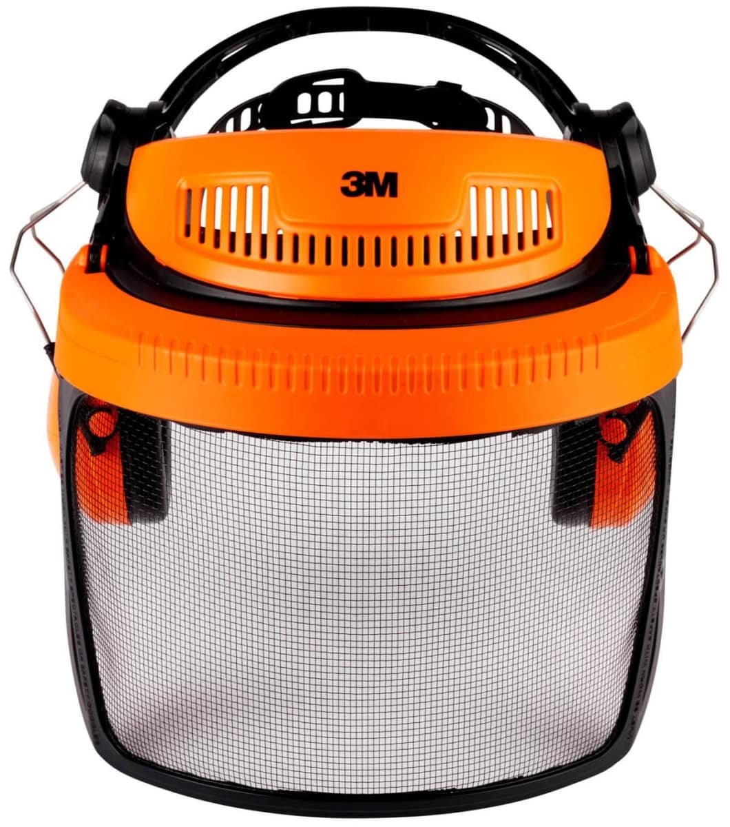 3M™ Peltor™ G5V5CH51, Orange, G500 Kopfschutzkombination für Forst mit H510P3E Kapseln & 5C-1 Edelstahl Visier