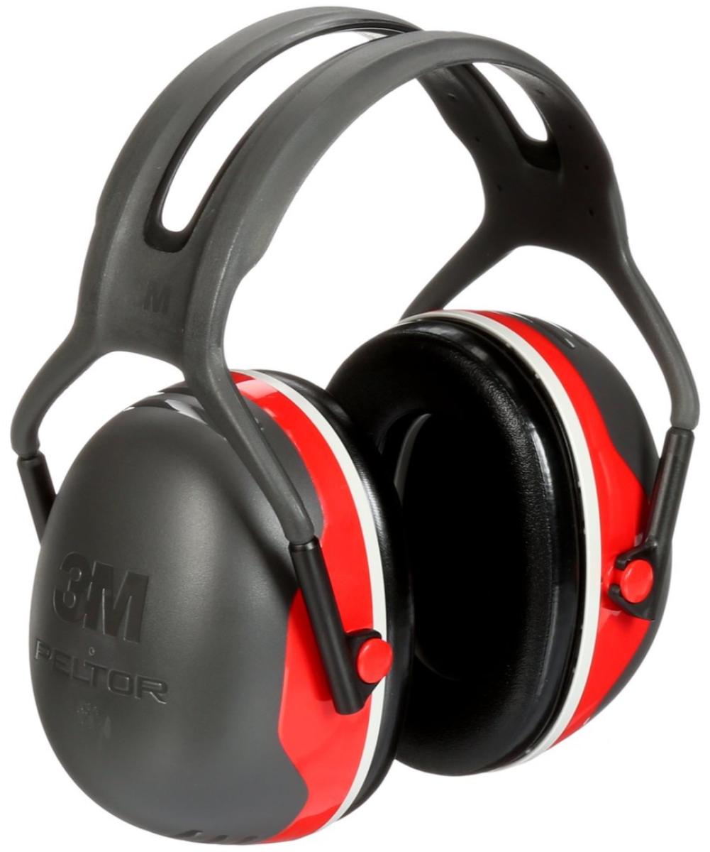 3M™ PELTOR™ X3A, SNR = 33 dB, Schwarz/Rot, Kapselgehörschutz für sehr laute Arbeitsumgebungen