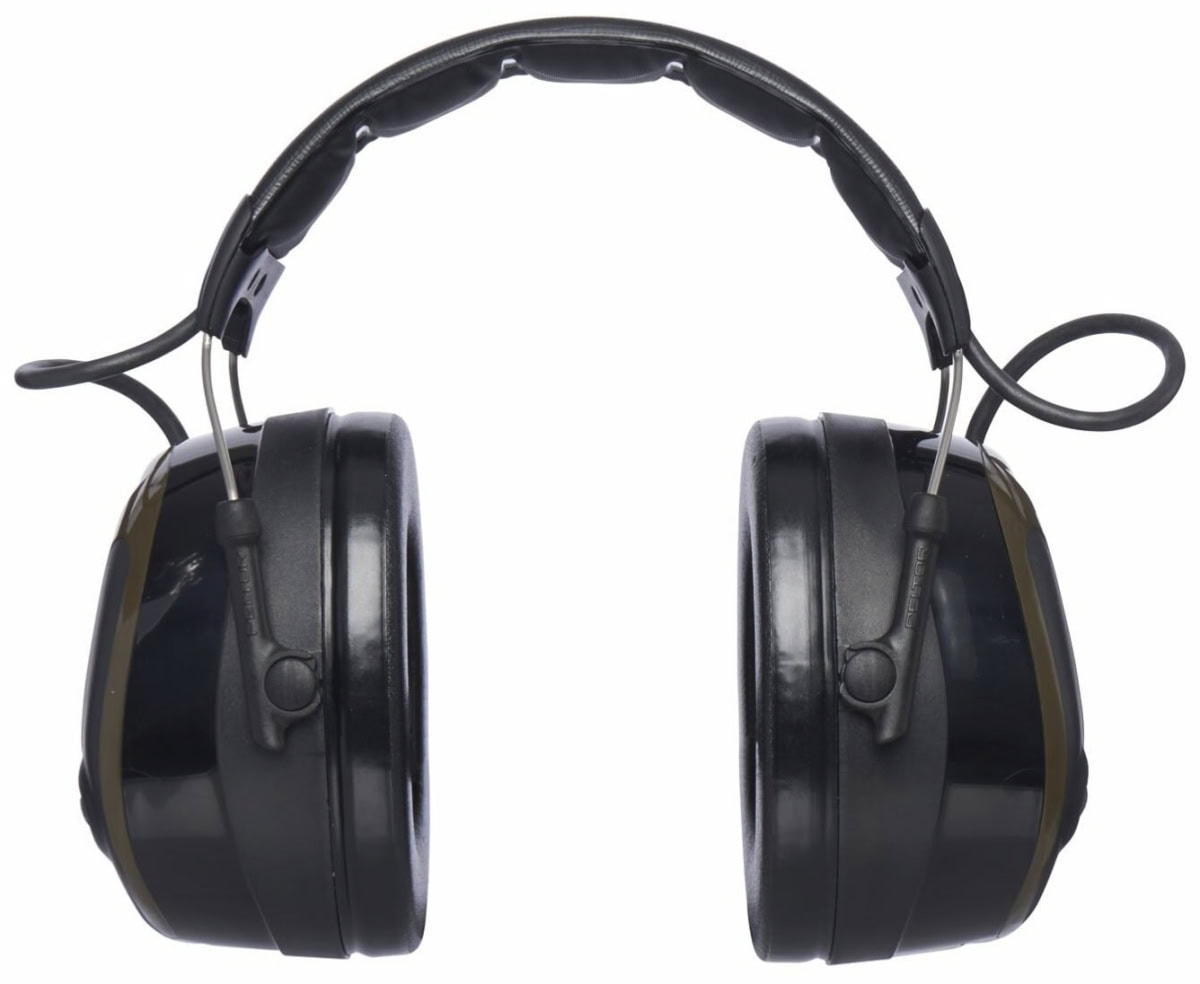 3M™ PELTOR™ ProTac™ Elektronischer Gehörschutz für Schützen MT13H223A, Kopfbügel, SNR = 32 dB / HML = 34/29/22 dB, Grün / Schwarz, Kopfhörer Funktion, Aktiver Kapselgehörschutz für den Einsatz auf dem Schießstand