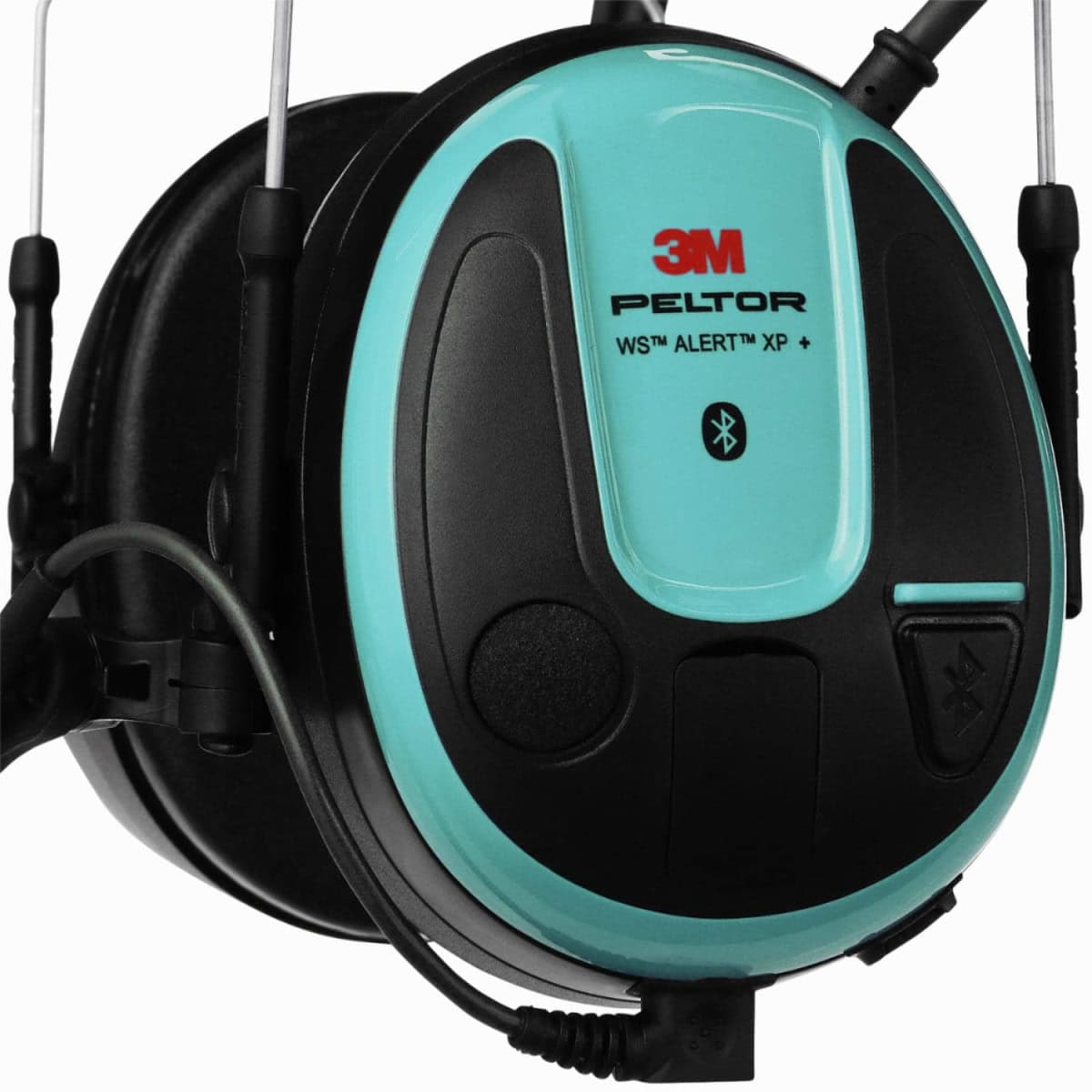 3M™ PELTOR™ WS™ ALERT™ Gehörschutz Radio Headset XP+ MRX21P3E2WS7, Helmbefestigung, SNR = 30,4 dB, Türkis / Schwarz, Elektronischer Kommunikations Kapselgehörschutz für den dauerhaften Einsatz