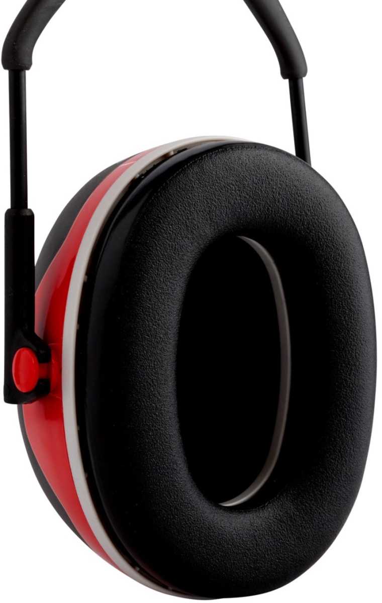 3M™ PELTOR™ X3A, SNR = 33 dB, Schwarz/Rot, Kapselgehörschutz für sehr laute Arbeitsumgebungen