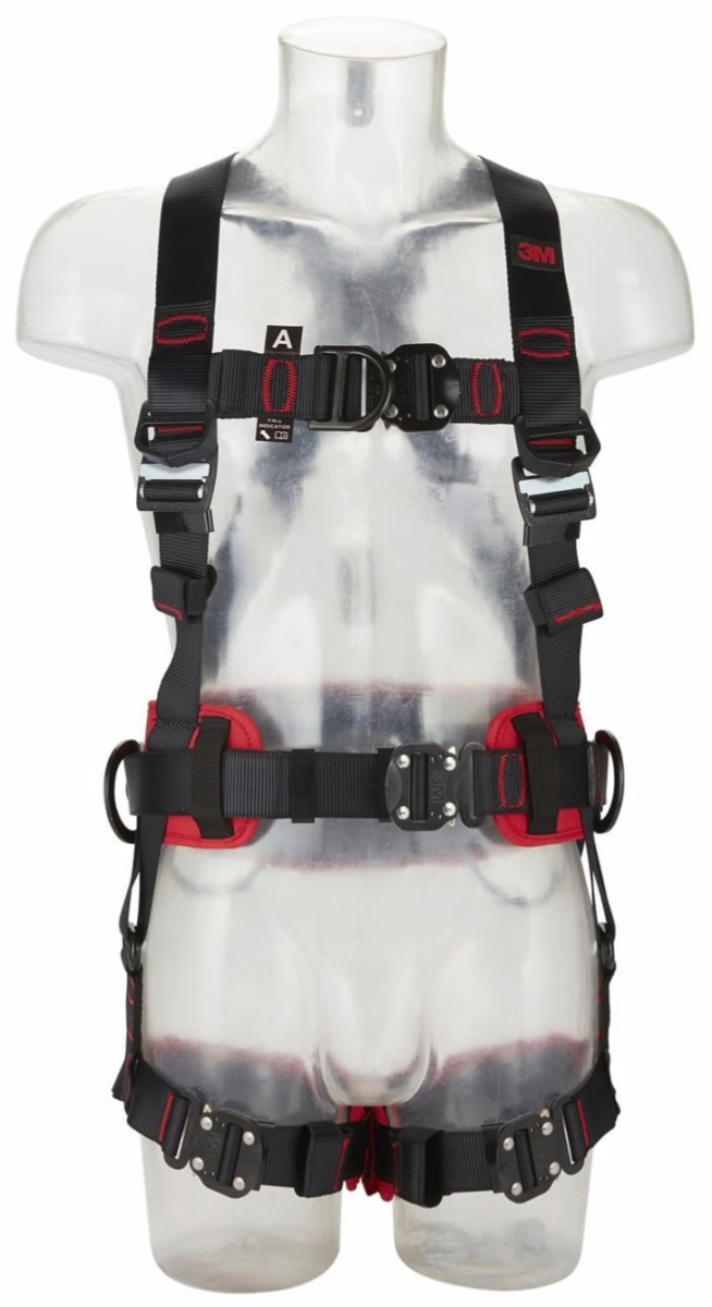 3M™ Protecta® Komfort Auffang- und Positionierungsgurt E200 1161646, Größe M/L, Schnellverschluss, Verbindungsringe an geraden Beinschlaufen, 2,46 Kg, Schwarz, Komfort Auffang- und Positionierungsgurt im Westenstil