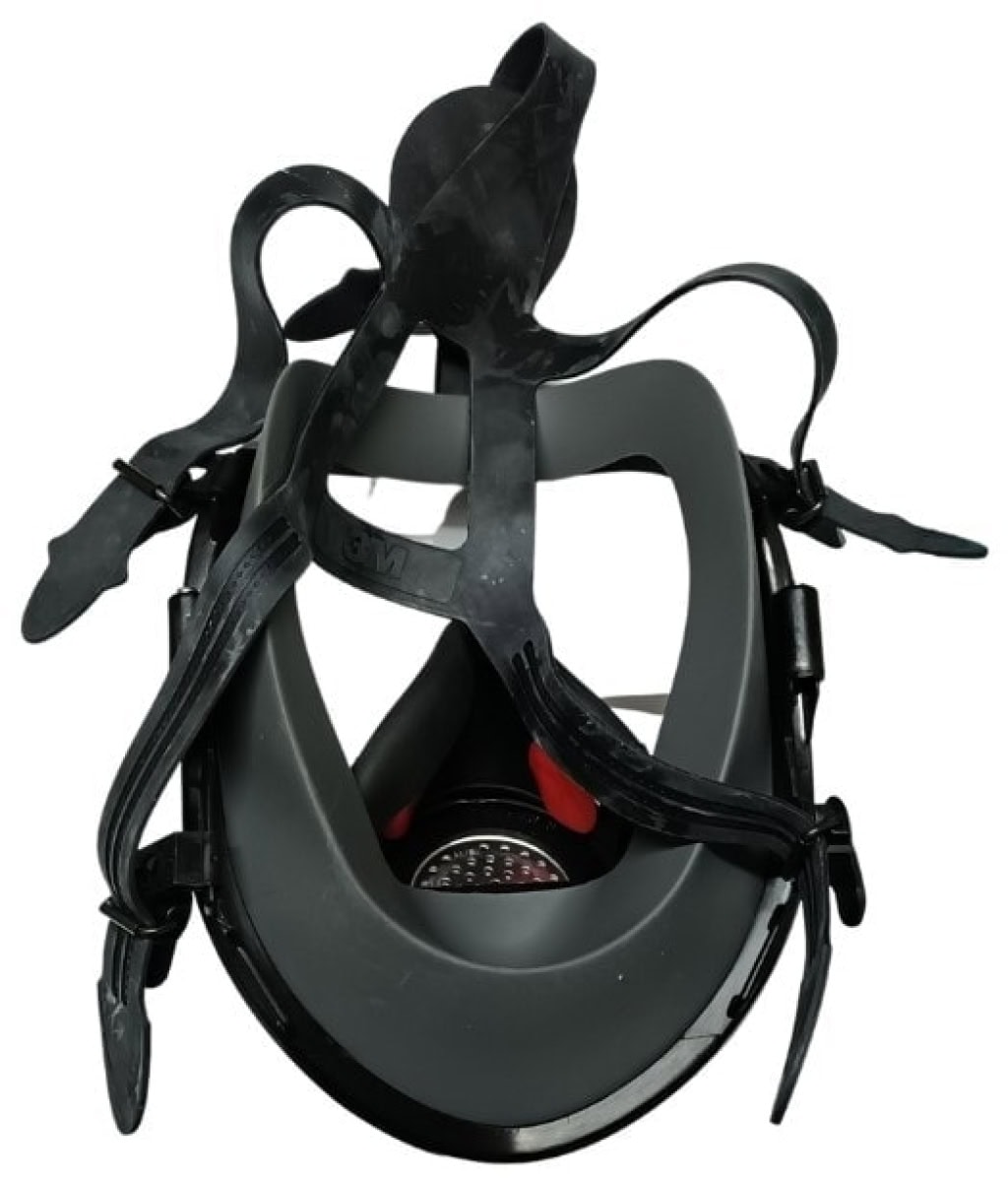 3M™ Vision™ Gasmaske / Vollmaske FM4 FF-602, Größe M, Seitlicher RD40 Filteranschluss für 40 mm Rundfilter [NATO Standard], EN 136 [Klasse 3], Sprachmembran, Dual-Use Zulassung, Gasmaske & Partikelmaske für den harten Einsatz
