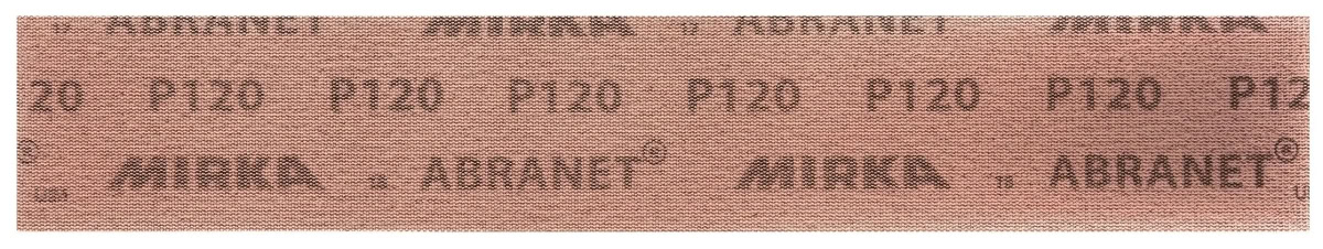 Mirka® Abranet 5415105015, 70 mm x 420 mm, P150, Gitternetz, Kletthaftend, PA Gitternetz Schleifstreifen mit Aluminiumkorn