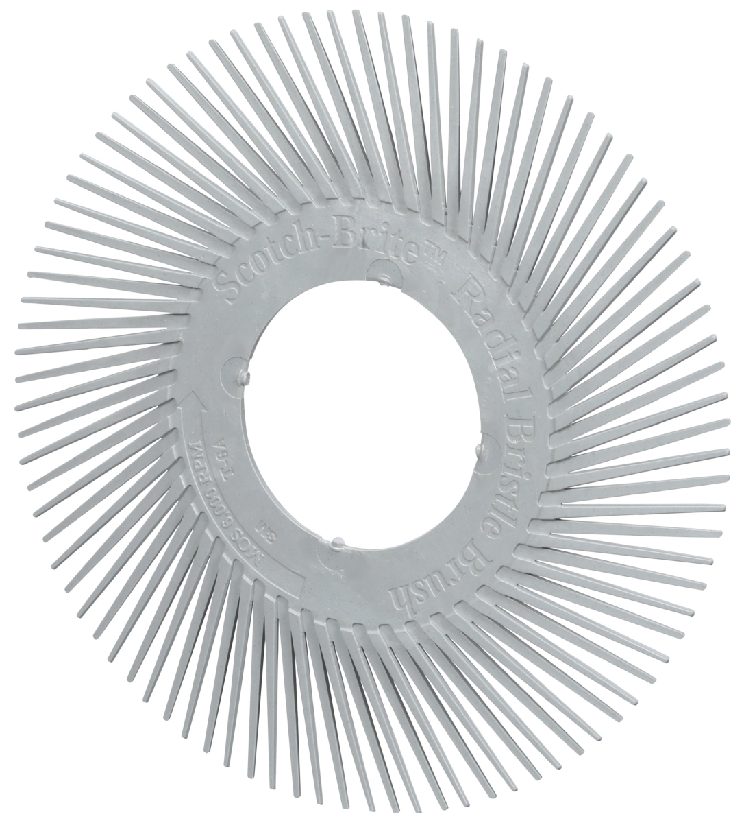 3M™ Scotch-Brite™ Präzisions Radialborstenbürste Einzelsegmente PN-RB 7100374834, Ø 150 mm, 120+, Typ A (Schräge Borsten), Ohne Adapter, Grau, 6.000 U./Min., Für Reinigungs- und Entgratungsarbeiten
