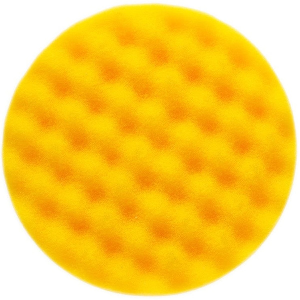 Mirka® Golden Finish, 7993415521, Pad 1, Ø 150 mm, Gelb, Gewaffelt, Schaumstoffpad, Für Finish- und Polierarbeiten